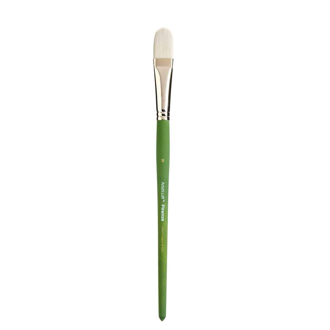 12 Pack: Firenze Long Handle Filbert Brush by Artist's Loft™